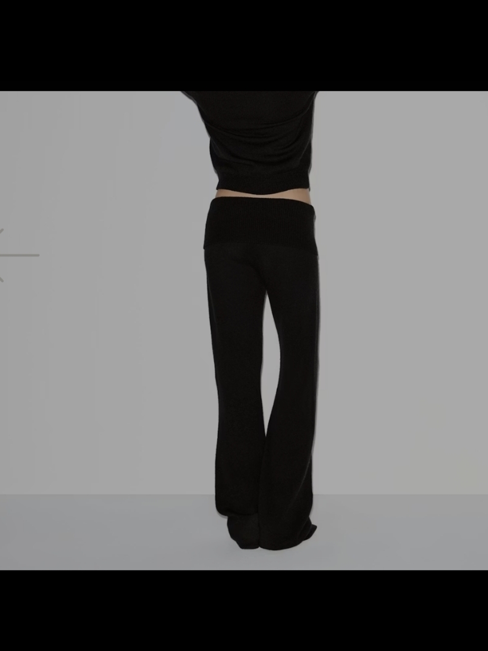 Skims Wool Cashmere Foldover Pant - Picture 4 of 8